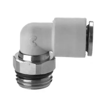 Фитинг цанговый L-образный под 10 с наружн. G3/8" (Plastic+NiLa) Camozzi 7522 10-3/8