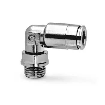 Фитинг цанговый L-образный под 6 с наружн. G1/8" (Cu/NiLa) Camozzi 8522 6-1/8