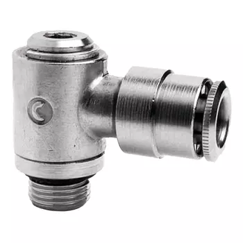 Фитинг цанговый L-образный под 8 с наружн. G1/8" (Cu/NiLa) Camozzi 6622 8-1/8