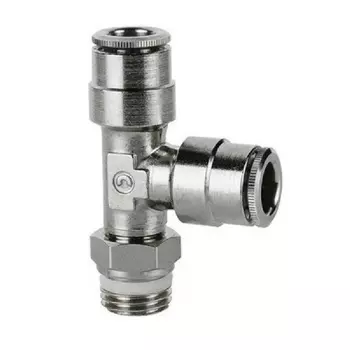 Фитинг цанговый T-образный под 8 с наружн. G1/4" (Cu/NiLa) Camozzi S6440 8-1/4