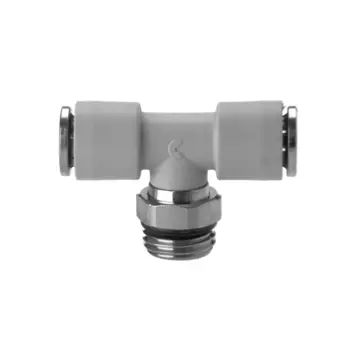 Фитинг цанговый T-образный под 6 с наружн. G1/4" (Cu/NiLa) Camozzi 7432 6-1/4