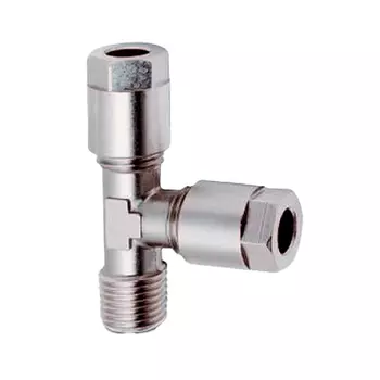 Фитинг цанговый T-образный под 8 с наружн. R1/4" (Cu/NiLa) Camozzi 1010 8-1/4