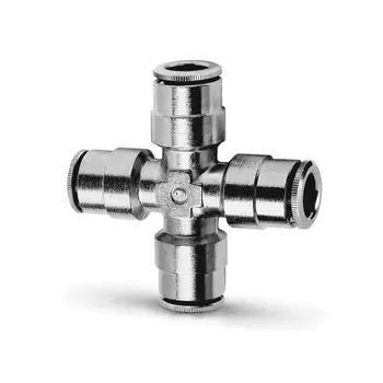 Фитинг цанговый X-образный под 10 (Cu/NiLa) Camozzi 6600 10