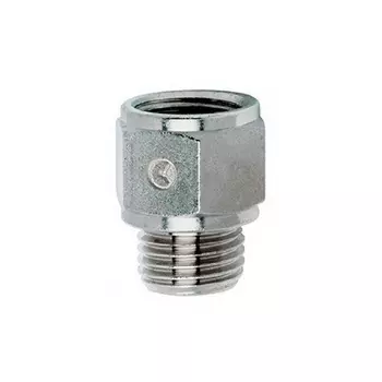 Фитинг резьбовой прямой с наружн. на внутр. G1/4"G3/8" (Cu/NiLa) Camozzi 2521 1/4-3/8