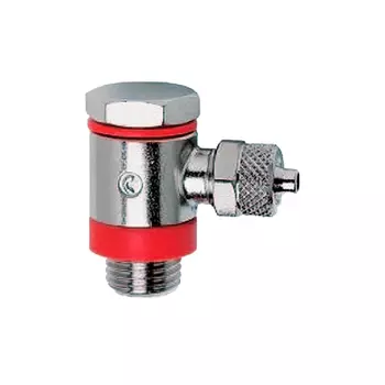 Фитинг с накидной гайкой L-образный под трубку 10/8 с наружной резьбой G1/4" Camozzi 1525 10/8-1/4