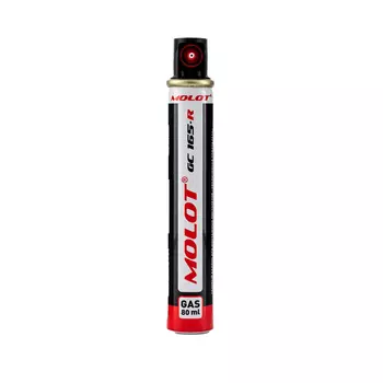 Газовый баллон для монтажных пистолетов 165 мм MOLOT GC 165-R с красным клапаном