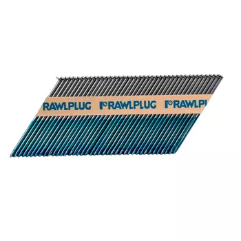 Гвозди по дереву 3,1х90мм, головка - D, в бумажной упаковке 34, черные / 2200 шт // RAWLPLUG