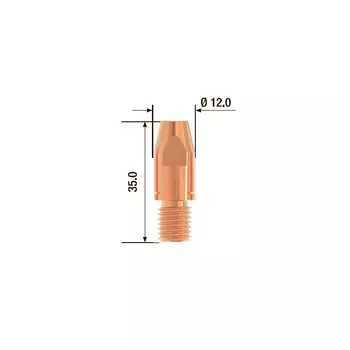 Контактный наконечник Fubag M10х35 мм CuCrZr D=1.0 мм (25 шт.) [FB.CTM10.35-10]