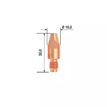 Контактный наконечник Fubag M8х30 мм ECU D=0.9 мм (25 шт.) [FB.CTM8.30-09]