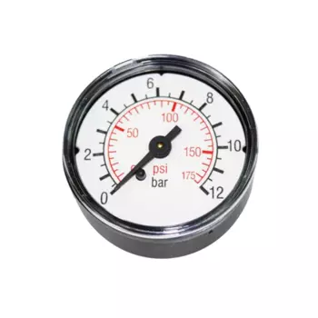 Манометр для сжатого воздуха AIGNEP (0..12 бар, D40 мм, крепление 1/8 осевое)