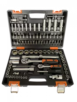 Набор инструментов Вихрь АВТО, 1/2" , 1/4" , CrV, в кейсе 94 предметов