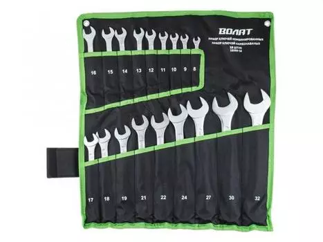 Набор ключей комбинир. 8-32 мм 18 шт ВОЛАТ (на полотне) (15350-18)