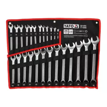 Набор комбинированных ключей YATO, 25 шт. [37140365 092]