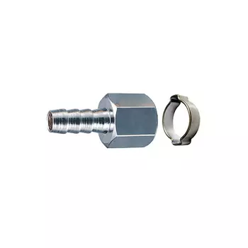 Переходник 1/4"F - елочка 10 мм (обжимное кольцо 15х18 мм) Fubag 180252