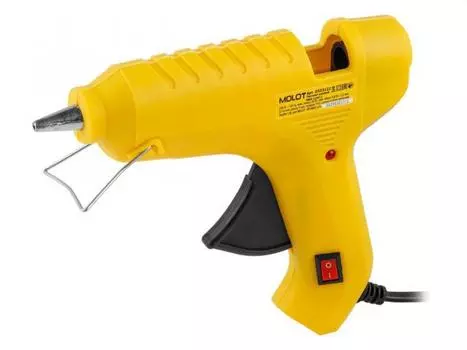 Пистолет клеевой MOLOT MGG 1140-1 в блистере (0323122)