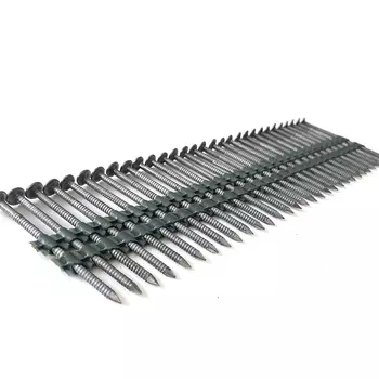 Реечные гвозди 21 градус 2.5х50 мм ершеные / 6000 шт // Mainpack
