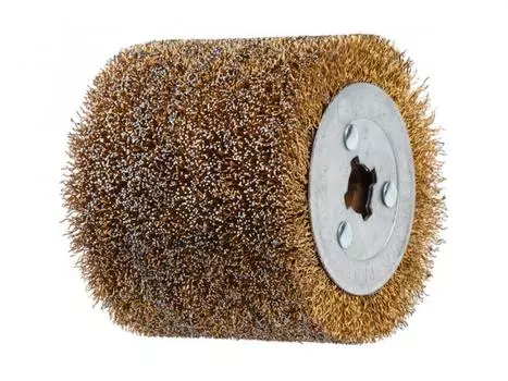 Щетка стальная с латунным покрытием 100х120 мм 0,5 мм WORTEX (SW1012SW0051