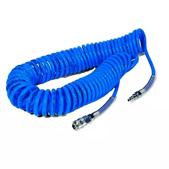 Шланг спиральный с фитингами PEGAS 5/8, 5 м, полиуретановый