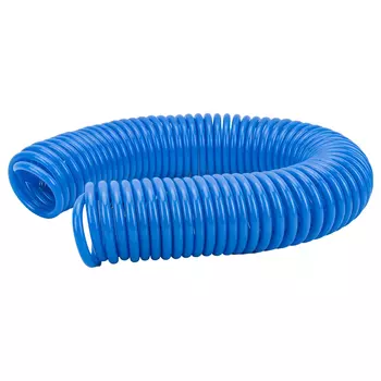 Шланг спиральный с фитингами PEGAS 8/12, 20 м, полиуретановый, синий
