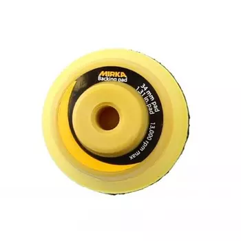 Шлифовальная подошва Mirka 34 мм без отв.,1/4” средней жесткости, липучка, 10шт/уп [8294591311]