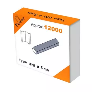Скобы для скрепления багета 5 мм (V/UNI) / 12000 шт [D-J01-5]