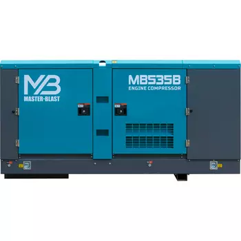 Винтовой дизельный компрессор Master Blast MB-535B-10 на раме