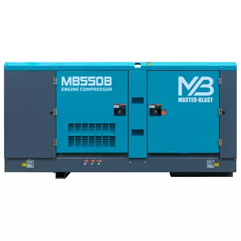 Винтовой дизельный компрессор Master Blast MB-550В-7 на раме