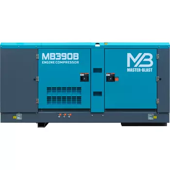 Винтовой дизельный компрессор Master Blast MB-390B-10 на раме