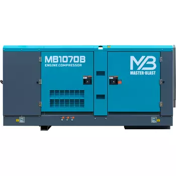 Винтовой дизельный компрессор Master Blast MB-1070B-25 на раме