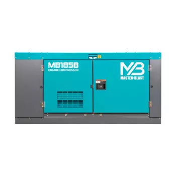 Винтовой дизельный компрессор Master Blast MB-185B-7 на раме