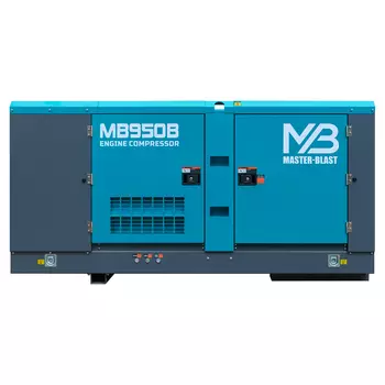 Винтовой дизельный компрессор Master Blast MB-950B-10 на раме