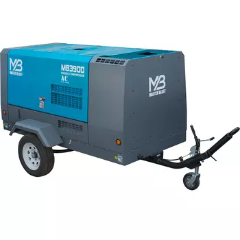 Винтовой дизельный компрессор Master Blast MB-390D-10+АС с осушителем, на шасси