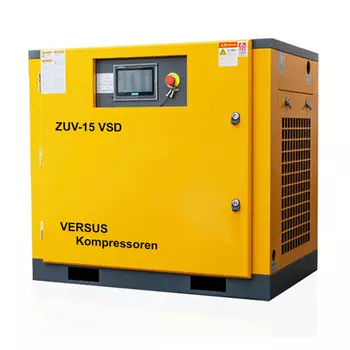 Винтовой компрессор ZUV – 15 VSD 8 бар прямой привод IP 54 F VERSUS Kompressoren