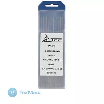 Вольфрамовый электрод синий TSS WL20-175/1,0 (10 шт)