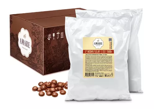 Amare шоколад молочный "Эквадор 45% какао", капли 5,5 мм