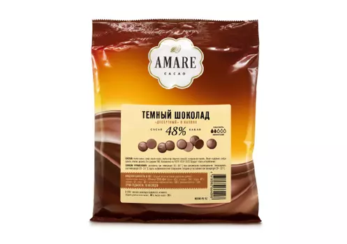 Amare шоколад темный "Десертный"в каплях
