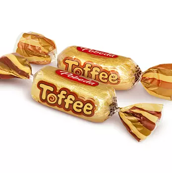 Конфеты "Toffee", мягкая и сливочная карамель с шоколадом