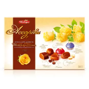 Конфеты шоколадные "Ассорти", 6 начинок