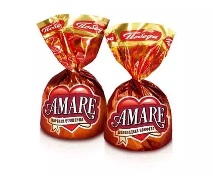 Конфеты шоколадные "Амаре" с начинкой со вкусом варёной сгущёнки и карамельной крошкой