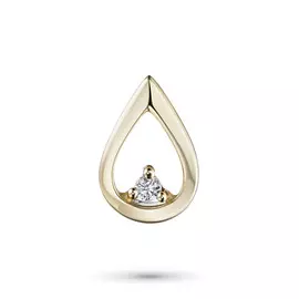 Подвеска из желтого золота с бриллиантом э0301пд10174700