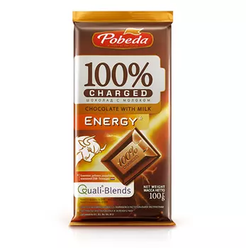 Шоколад "С молоком "Чаржед" "Энержи"