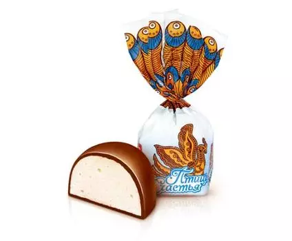 Конфеты суфле "Птица счастья" в "сливочном" шоколаде