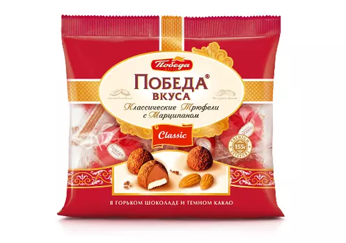 Трюфели классические с марципаном