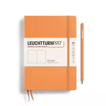 Блокнот Leuchtturm1917 Medium A5 125л без линовки твердая обложка Абрикос