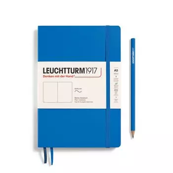Блокнот Leuchtturm1917 Medium A5 61л без линовки мягкая обложка Небесный