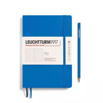 Блокнот Leuchtturm1917 Medium A5 61л в точку мягкая обложка Небесный
