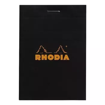 Блокнот Rhodia Basics №11 А7 клетка черный