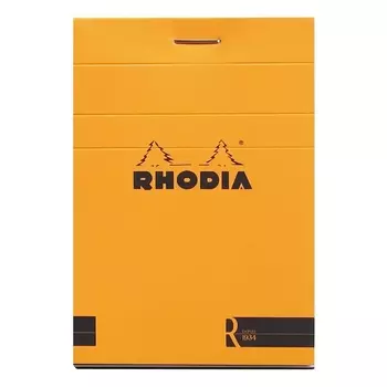 Блокнот Rhodia Basics «Le R» №11 А7 линейка оранже