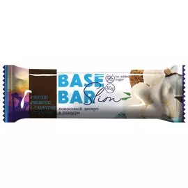 Батончик глазированный BASE BAR SLIM кокос 40 г