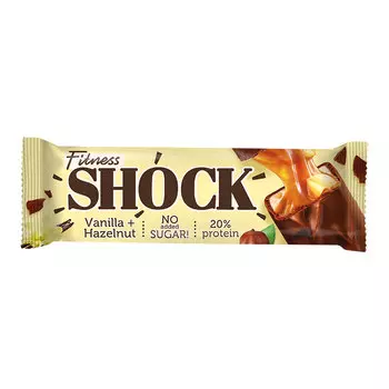 Батончик глазированный FITNES SHOCK Хрустящий фундук 50 г